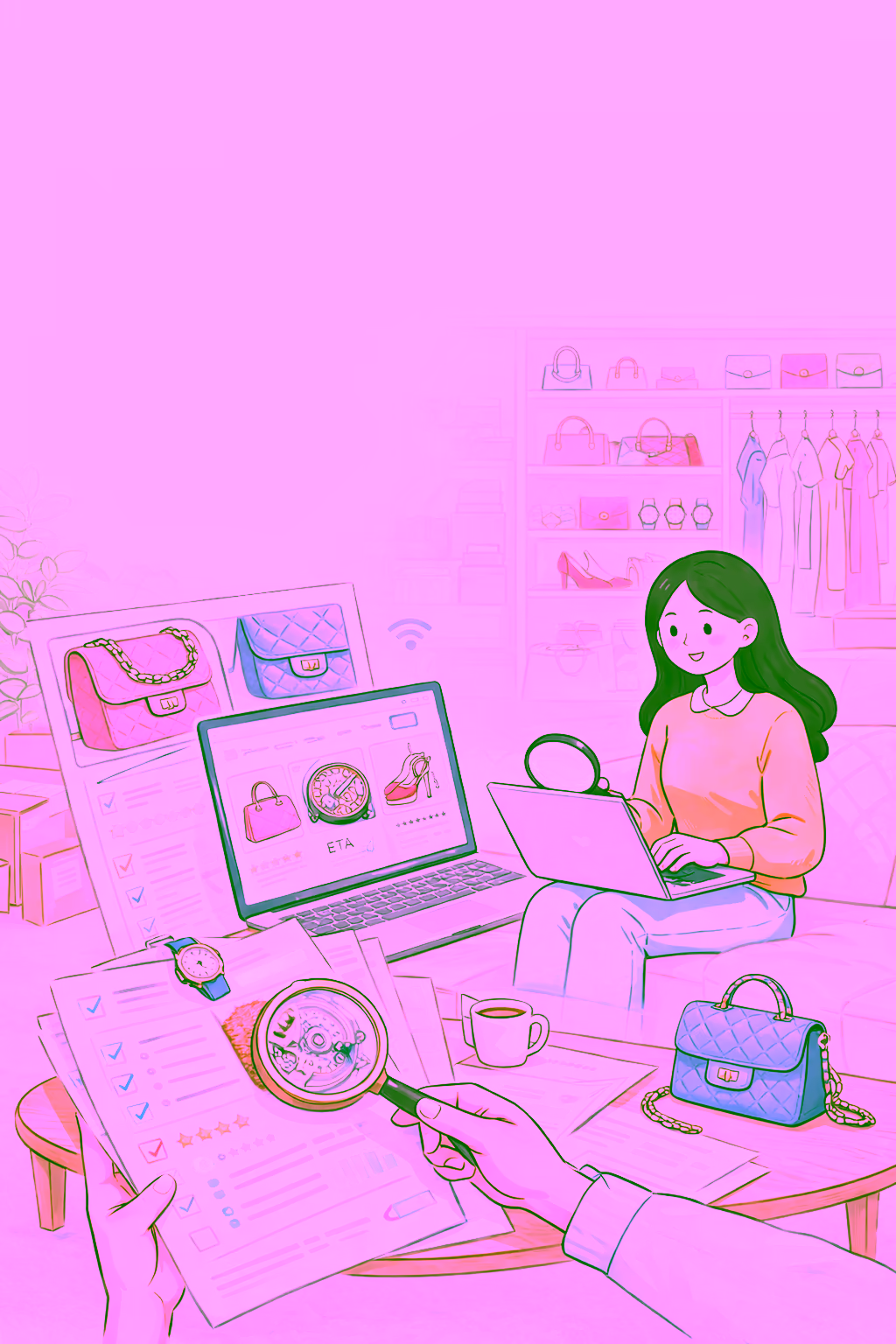 레플리카 쇼핑 가이드 배경