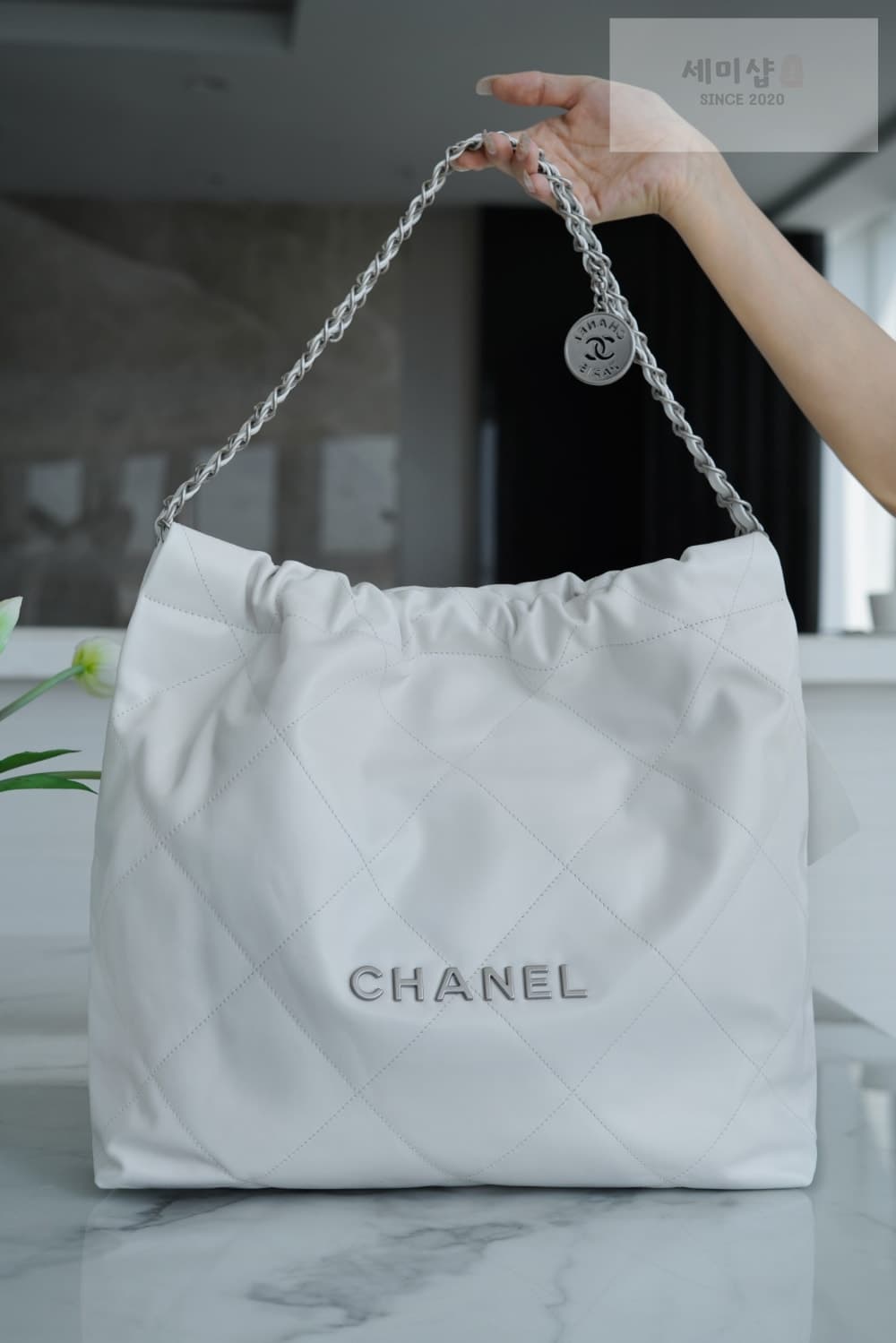C H A N E L Chanel 22 Medium 화이트 Bag