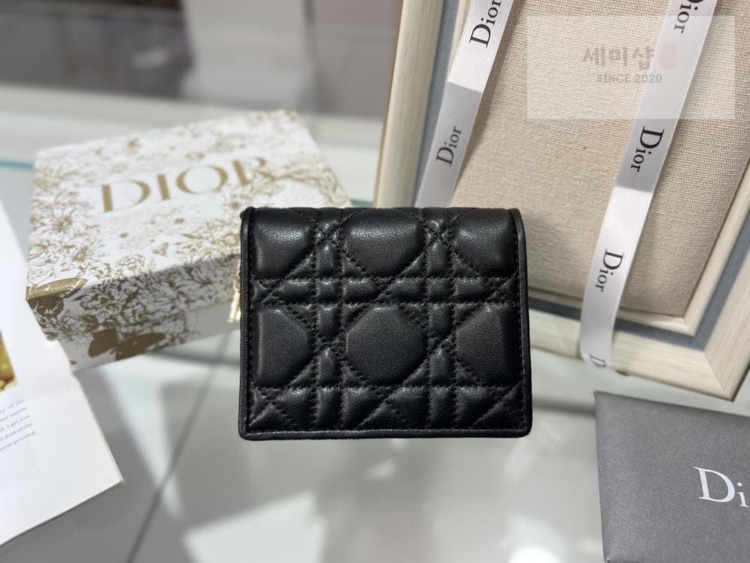 D I O R Dior Mini Lady Wallet Cannage 지갑