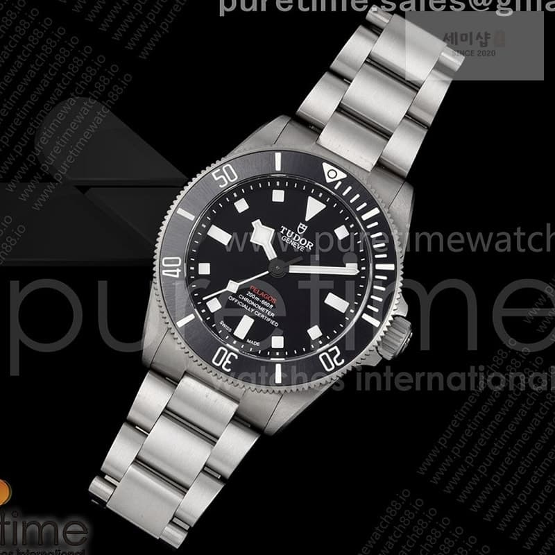 Tudor ZF공장 튜더 펠라고스 39 블랙다이얼 티타늄 브레이슬릿 2824 시계
