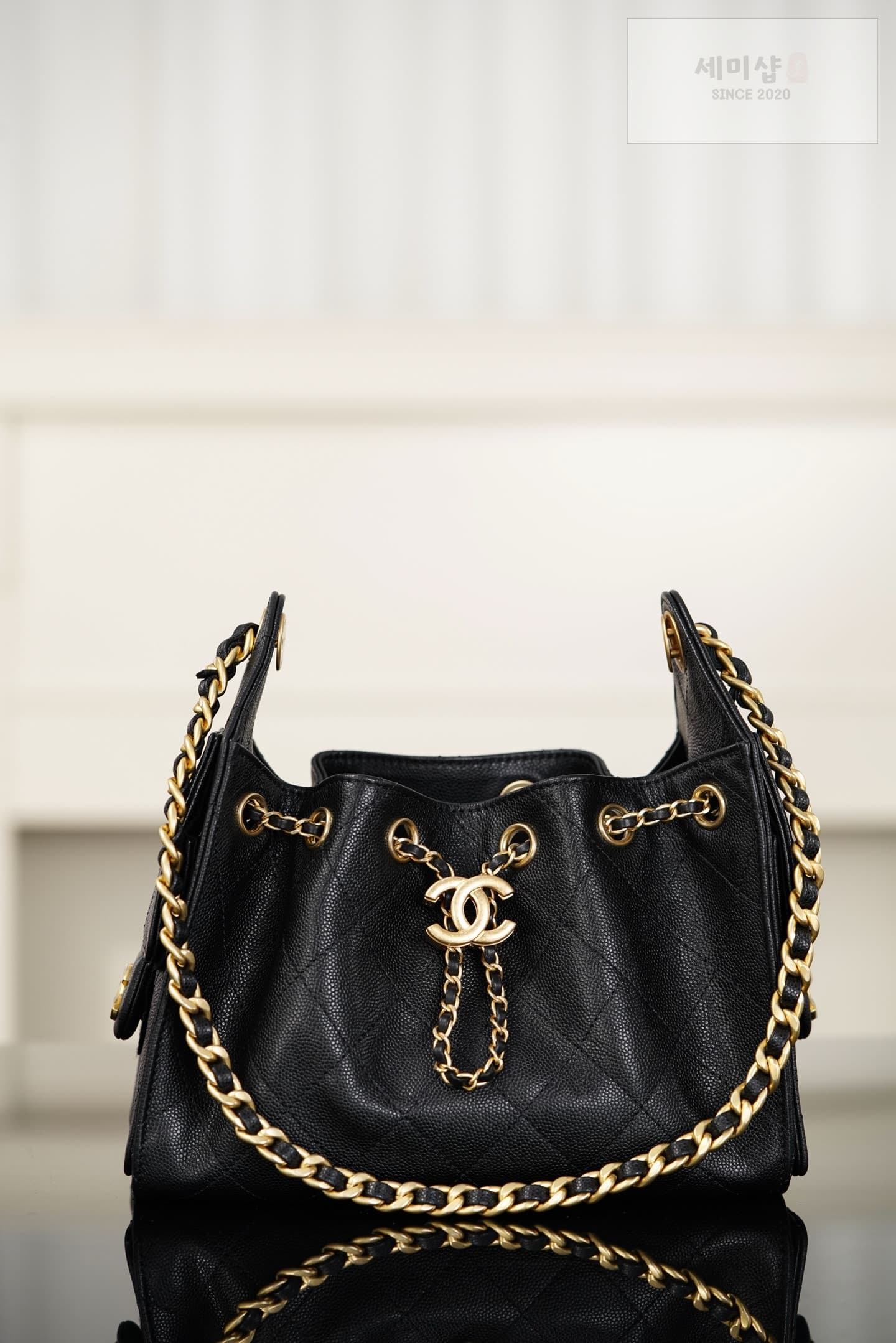 샤넬 샤넬 26C 25 호보백 미니 블랙 금장 블랙 Bag